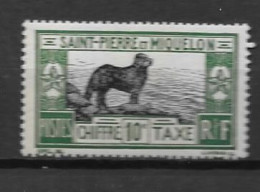 TAXE - 1932 - 22 *MH - Chien Terre Neuve - Timbres-taxe