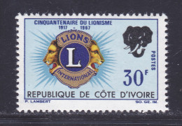 COTE D'IVOIRE N°  265 ** MNH Neuf Sans Charnière, TB (D7738) Lions International - 1967 - Costa De Marfil (1960-...)