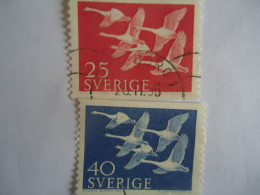 SWEDEN  USED    STAMPS  SET 2   BIRD BIRDS   SWAN - Other & Unclassified