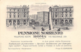 ROMA - Pensione Sorrento, Via Nazionale 252 - Bar, Alberghi & Ristoranti