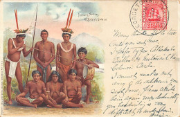 British Guiana GUYANA Indian Natives - Litho Postcard - Publ. H.K.L. Von Ziegesar. - Guyana (ex-Guyane Britannique)