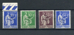 !!! TYPE PAIX, 4 VALEURS AVEC PERFORATIONS DU SENAT NEUVES ** - Ungebraucht