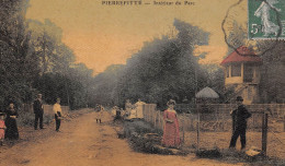 PIERREFITTE (Seine-Saint-Denis) - Intérieur Du Parc - Toilée Couleurs - Voyagé 1912 (2 Scans) Reims, 9 R De Bétheniville - Pierrefitte Sur Seine