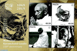Malta 2019 M. Gandhi S/s, Mint NH, History - Gandhi - Mahatma Gandhi