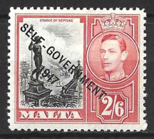MALTA.....KING GEORGE VI...(1936-52.)......" 1948..".......2/6........SG246......(CAT.VAL.£13..)......MH.. - Malta (...-1964)
