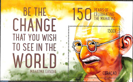 Curaçao 2019 M. Gandhi S/s, Mint NH, History - Gandhi - Mahatma Gandhi