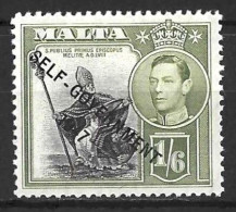 MALTA.....KING GEORGE VI...(1936-52.)......" 1948..".......1/6........SG244........MH.. - Malta (...-1964)