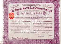 The BRITISH MOTOR CAB COMPANY Ltd.; Twenty Shares - Automobilismo