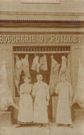 BOUCHERIE   D   PUILLET   CARTE PHOTO - Artisanat