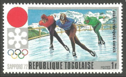 870 Togo Olympiques Sapporo Patinage Skating MNH ** Neuf SC (TGO-126) - Togo (1960-...)