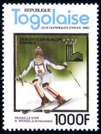 870 Togo 1000f Slalom MNH ** Neuf SC (TGO-96) - Ski