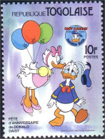 870 Togo Daisy Donald Birthday Anniversaire MNH ** Neuf SC (TGO-11c) - Altri & Non Classificati