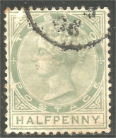 868 Tobago Queen Victoria 1883 1/2 P Vert Green (TOB-103) - Trinité & Tobago (...-1961)