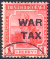 868 Tobago Trinidad Large WAR TAX (TOB-40) - Trinidad & Tobago (1962-...)