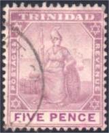 868 Trinité Tobago Britannia Five Pence (TOB-28) - Trinité & Tobago (1962-...)