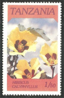 866 Tanzania Fleur Flower Blume Hibiscus MNH ** Neuf SC (TZN-157) - Tanzania (1964-...)