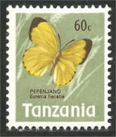 866 Tanzania Papillon Butterfly Schmetterling Farfala Mariposa Vlinder MNH ** Neuf SC (TZN-142) - Tansania (1964-...)