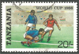 866 Tanzania Football Soccer World Cup 1986 (TZN-120a) - Tansania (1964-...)