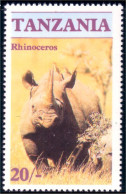 866 Tanzania Rhinoceros MNH ** Neuf SC (TZN-73a) - Tanzania (1964-...)