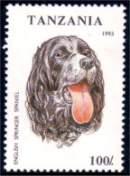 866 Tanzania Chien English Springer Spaniel Dog MNH ** Neuf SC (TZN-68a) - Tanzania (1964-...)