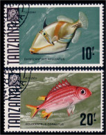 866 Tanzania Fish 10/- 20/- (TZN-34) - Tanzania (1964-...)