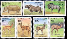 866 Tanzania Buffalo Gnou Wildebeest Buffle MNH ** Neuf SC (TZN-26a) - Tanzania (1964-...)