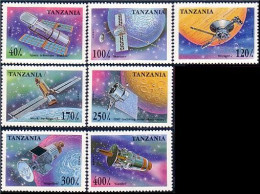 866 Tanzania Satellites Espace Space MNH ** Neuf SC (TZN-25c) - Telecom