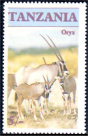 866 Tanzania Antilope Oryx MNH ** Neuf SC (TZN-71a) - Tanzania (1964-...)