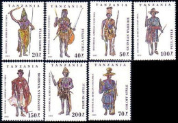 866 Tanzania African Traditional Costumes Traditionnels Africains MNH ** Neuf SC (TZN-17a) - Tanzania (1964-...)