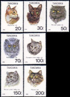866 Tanzania Cats Katze Chats MNH ** Neuf SC (TZN-6a) - Tanzania (1964-...)