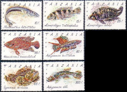 866 Tanzania Poissons Fish Fishes Fische MNH ** Neuf SC (TZN-4a) - Tanzania (1964-...)