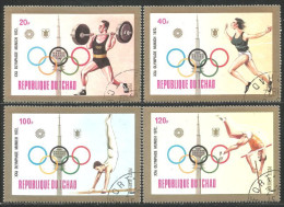 855 Tchad Olympiques Olympic Munich 72 Weight Lifting Halterophilie Gymnaste Course Running (TCD-61) - Summer 1972: Munich