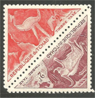 855 Tchad Autruche Ostrich Girafe Giraffe Elephant MNH ** Neuf SC (TCD-46) - Tschad (1960-...)