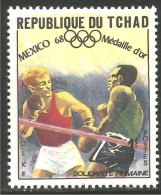 855 Tchad Boxe Boxing Boxen Boxeo Mexico Olympiques 1968 MNH ** Neuf SC (TCD-41c) - Boxen