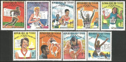 855 Tchad Athlétisme Track Field Mexico Olympiques 1968 MNH ** Neuf SC (TCD-35a) - Ciad (1960-...)