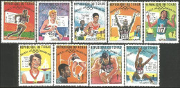 855 Tchad Athlétisme Track Field Mexico Olympiques 1968 MNH ** Neuf SC (TCD-35a) - Tschad (1960-...)