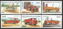 855 Tchad Pompier Pompiers Fire Firefighting Firefighter Firefighters Incendie Camion Truck MNH ** Neuf SC (TCD-16a) - Ciad (1960-...)