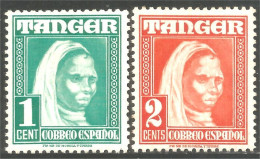 852 Maroc Espagnol Tanger Femme Woman MH * Neuf Trace CH (TAN-11) - Spanish Morocco