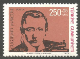 890 Turquie Guglielmo Marconi MNH ** Neuf SC (TUR-88d) - Autres & Non Classés