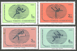 890 Turquie Running Table Tennis Swimming Natation MNH ** Neuf SC (TUR-90c) - Nuoto