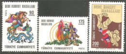 890 Turquie Chevalier Dragon Knight Cheval Horse Pferd MNH ** Neuf SC (TUR-80b) - Sonstige & Ohne Zuordnung