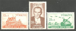 890 Turquie Avions Airplane Flugzeug Tanks Aero MH * Neuf CH (TUR-64) - Unused Stamps