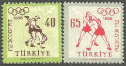 890 Turquie Lutte Wrestling Melbourne Olympics MH * Neuf CH (TUR-54) - Worstelen