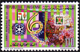 888 Tunisie World Population Mondiale MNH ** Neuf SC (TUN-87) - Tunesien (1956-...)