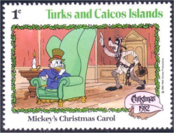 886 Turks Caicos Disney Noel Christmas Picsou Scrooge Dingo Goofy MNH ** Neuf SC (TUK-67a) - Turks & Caicos