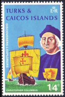 886 Turks Caicos Colon Columbus Christophe Colomb MNH ** Neuf SC (TUK-13b) - Maritime