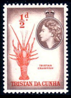 876 Tristan Da Cunha Crevette Shrimp VLH * Neuf Ch Légère (TDC-1) - Crostacei