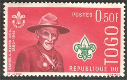 870 Togo Scout Scoutism Padpfinder Daniel Beard Sans Gomme (TGO-166c) - Unused Stamps