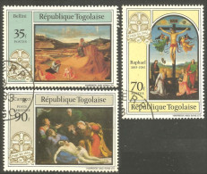 870 Togo Noel Christmas Tableau Religieux Regligious Painting Raphael Bellini Carracci Rafael (TGO-158) - Togo (1960-...)