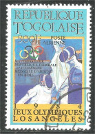 870 Togo Jeux Olympiques Olympic Games Fleuret Escrime Fencing Fechten Esgrima Scherma (TGO-154a) - Togo (1960-...)